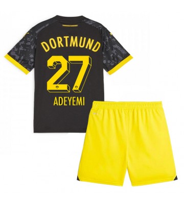 Borussia Dortmund Karim Adeyemi #27 Koszulka Wyjazdowych Dziecięca 2023-24 Krótki Rękaw (+ Krótkie spodenki)